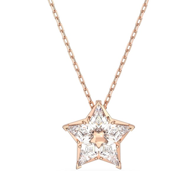 SWAROVSKI Stella Necklace, Rose Gold Tone Finish - Picture 3 of 3